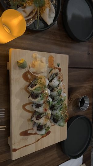 Ube crunch  at Beyond Sushi in New York City