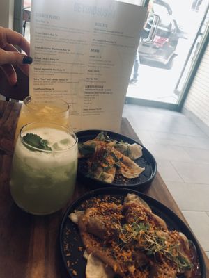 Juices and Dumplings!  at Beyond Sushi in New York City