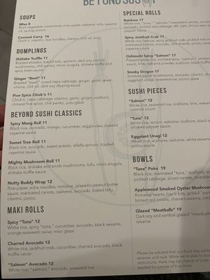   at Beyond Sushi in New York City