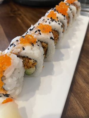 Spicy tuna—yum!  at Beyond Sushi in New York City