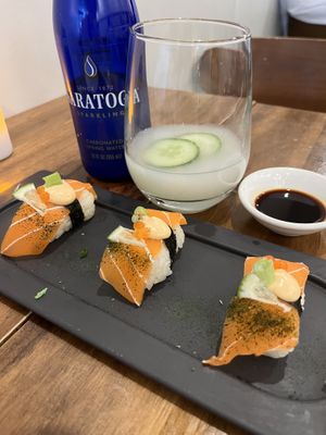 « salmon"  at Beyond Sushi in New York City