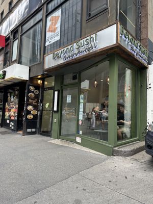 Petite location. 🌱  at Beyond Sushi in New York City