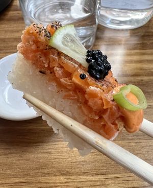 Ohizushi Spicy "Salmon"  at Beyond Sushi in New York City