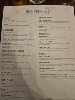  at Beyond Sushi in New York City