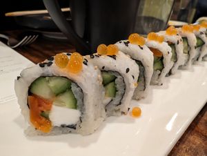 Philadelphia roll at Beyond Sushi in New York City