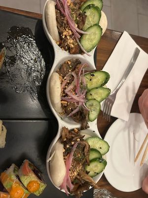 mushroom bao  at Beyond Sushi in New York City