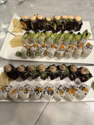 Roll assortment   at Beyond Sushi in New York City