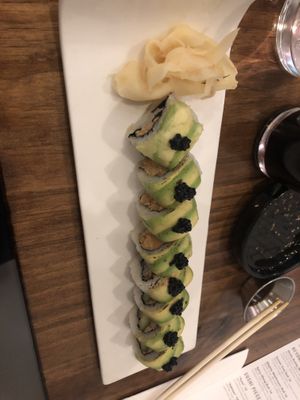 Charred avocado 13  at Beyond Sushi in New York City