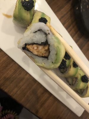 Charred avocado 13  at Beyond Sushi in New York City