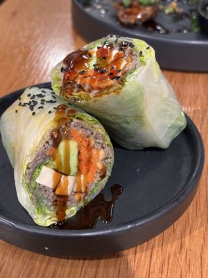 Nutty Buddy Wrap  at Beyond Sushi in New York City