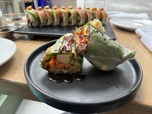 Nutty buddy wrap  at Beyond Sushi in New York City
