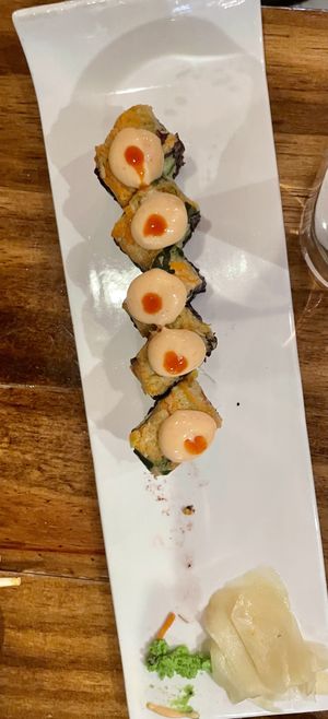 Spicy mango roll  at Beyond Sushi in New York City