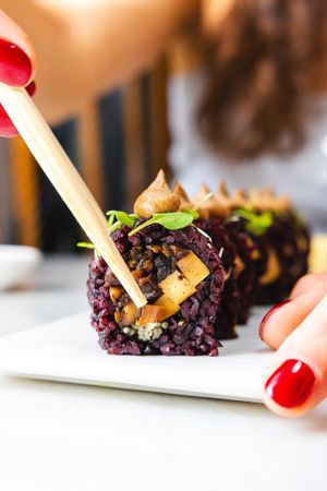 Mighty Mushroom Roll at Beyond Sushi in New York City