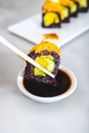 Spicy Mang Roll at Beyond Sushi in New York City