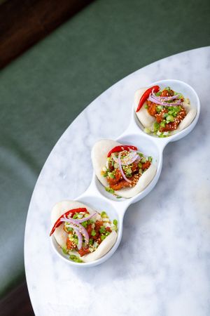 Fried Chick'n Bao at Beyond Sushi in New York City