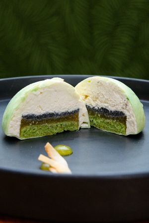 Pandan Cake at Beyond Sushi in New York City