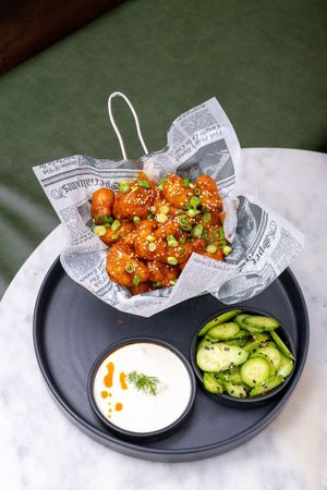 Cauliflower Wings at Beyond Sushi in New York City