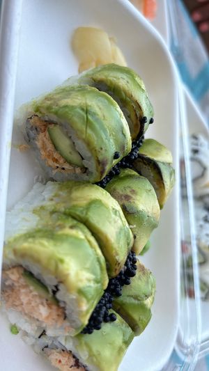 Avocado  tuna rolls  at Beyond Sushi in New York City