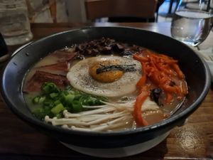 Vegan ramen at Beyond Sushi in New York City