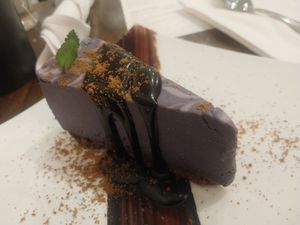 Uber cheesecake at Beyond Sushi in New York City