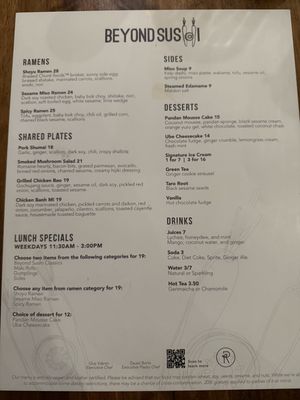   at Beyond Sushi in New York City