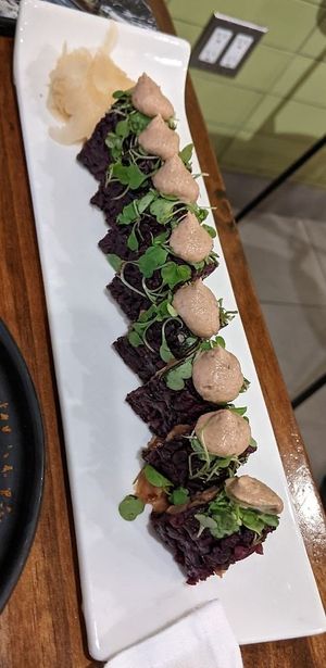 Mighty Mushroom Roll ($12) at Beyond Sushi in New York City