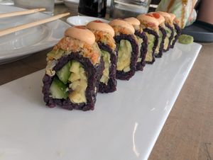 Mango roll at Beyond Sushi in New York City