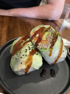 Nutty buddy wrap  at Beyond Sushi in New York City