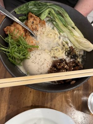 Sesame miso Raman  at Beyond Sushi in New York City