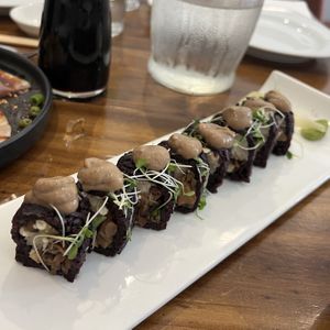 Mushroom roll  at Beyond Sushi in New York City