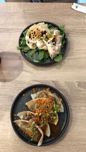 Dumplings  at Beyond Sushi in New York City