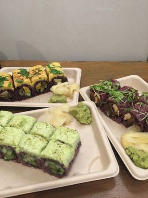 Mushroom, asparagus, artichoke! at Beyond Sushi in New York City