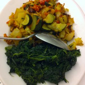 veggie stew at Hotel Acler in Levico Terme