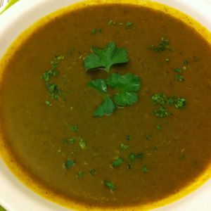 vegetable soup at Hotel Acler in Levico Terme