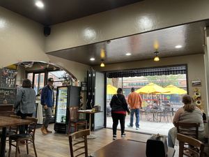 Outside seating too   at Solar Roast Coffee in Pueblo