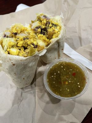 Tofu burrito   at Solar Roast Coffee in Pueblo