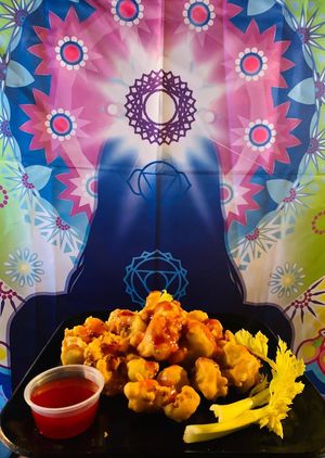 Cauliflower wings at Govinda's Cafe in Atlanta