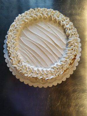 Vegan carrot cake at Govinda's Cafe in Atlanta