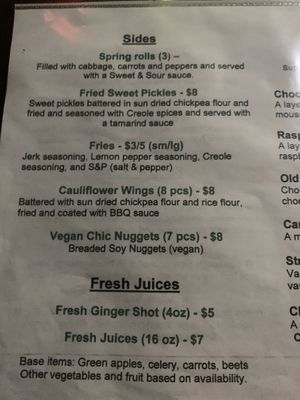 Sides  at Govinda's Cafe in Atlanta