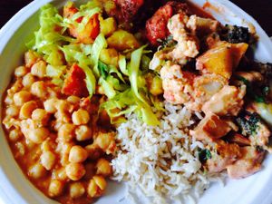 Indian themed buffet  at Govinda's Cafe in Atlanta