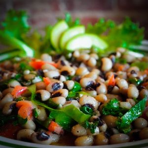 Black Eyed Peas & Greens at Govinda's Cafe in Atlanta