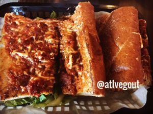meatball sub at Govinda's Cafe in Atlanta