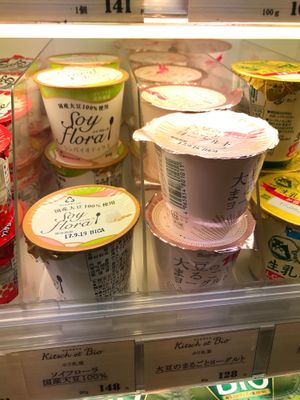 Soy yogurt at Kitsch et Bio in Nagoya