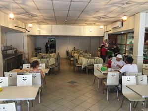 Interior. At lunch time there’s a buffet.  at Vege Lover in Taiping