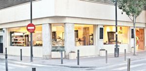 Outside of our restaurant at Cositasricas in Ibiza