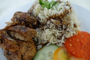 mock chicken rice at Merit Vegetarian in West Singapore