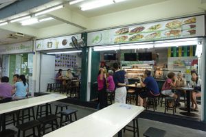 shop front at Merit Vegetarian in West Singapore