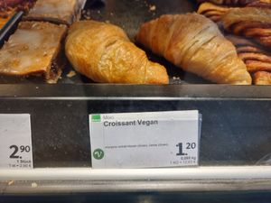 Vegan croissants at denn's Biomarkt - Wehrhahn in Dusseldorf