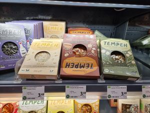 Tempeh at denn's Biomarkt - Wehrhahn in Dusseldorf