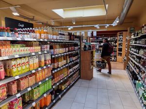 Aisles at denn's Biomarkt - Wehrhahn in Dusseldorf